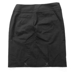 Ann Taylor LOFT *NEW* Black Cotton Pencil Skirt 6P